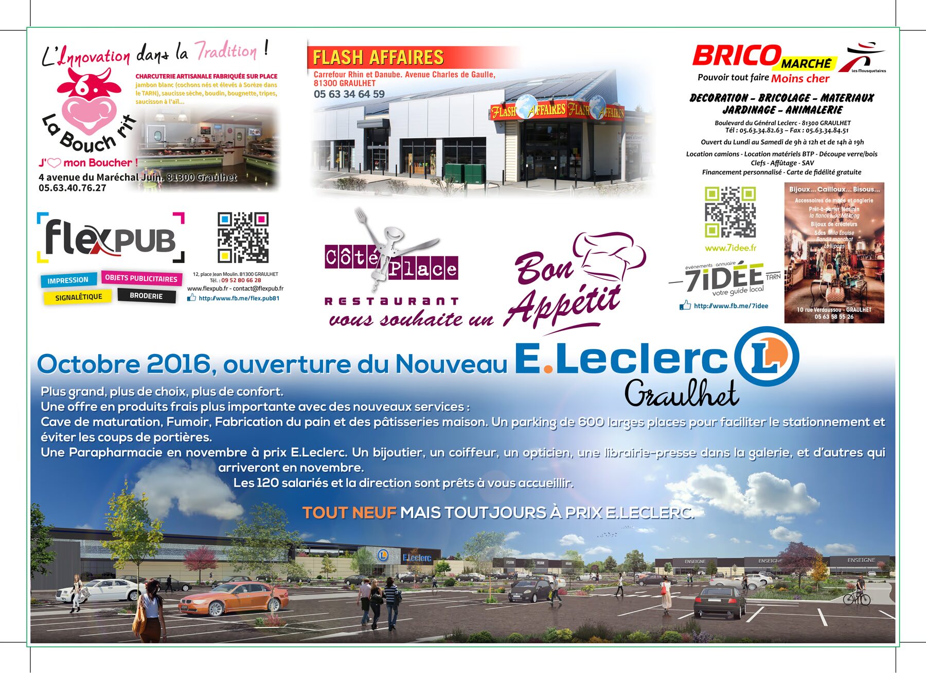 Set de table E.Leclerc/Côté Place (Avril 2018)
