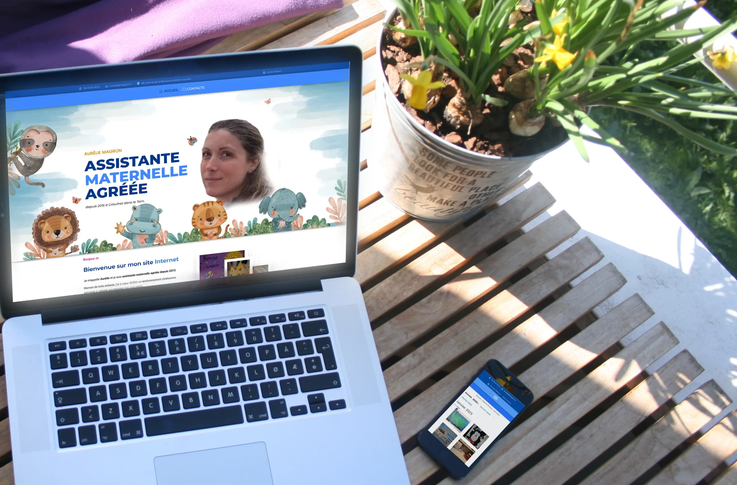 Site Internet Assistante Maternelle : Aurélie MAGRON