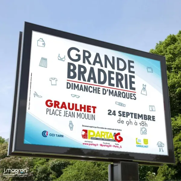 Affiche 4x3 Grande Braderie 2017 - Parta'G
