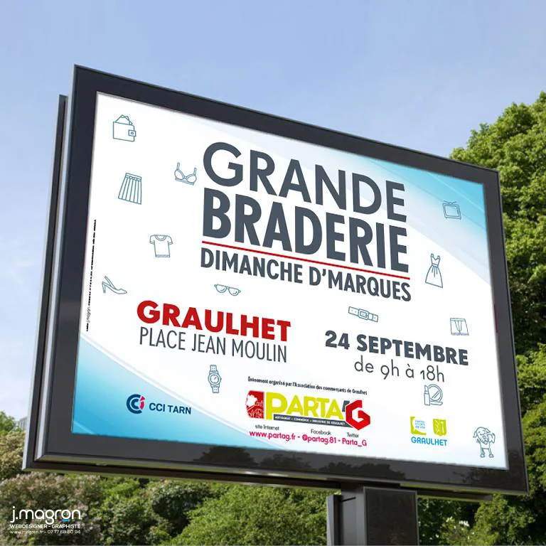 Affiche 4x3 Grande Braderie 2017 - Parta'G