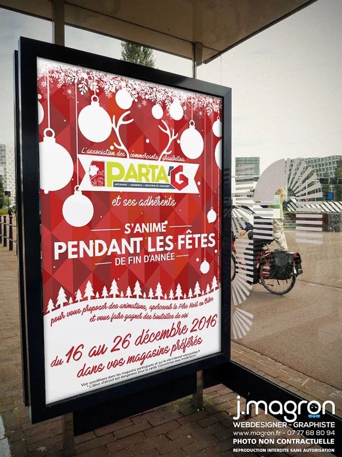 Affiche Animations de Noël 2016 - Parta'G