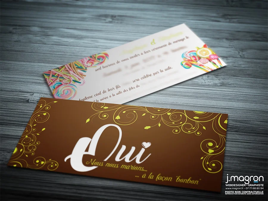 Faire-part de mariage et de baptême (Particulier)