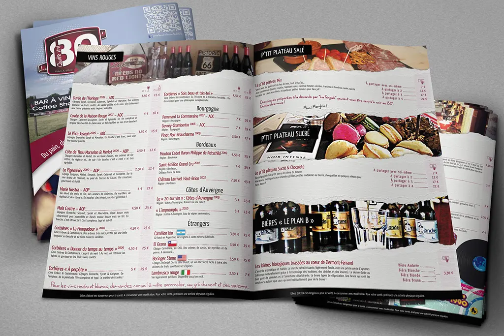 Menu Restaurant "Le 80"