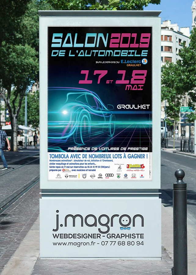 Affiche Salon de l'Automobile 2019 - Parta'G